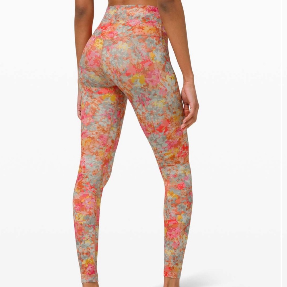 NWOT Lululemon Align High-Rise 28” Inflorescence Multi Floral Leggings size 10 - Picture 4 of 10